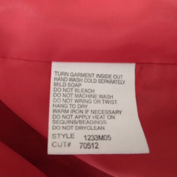 Nancy Bolen City Girl | Red Cherry Print Beaded Blazer Jacket | Size 8 - Picture 10 of 10